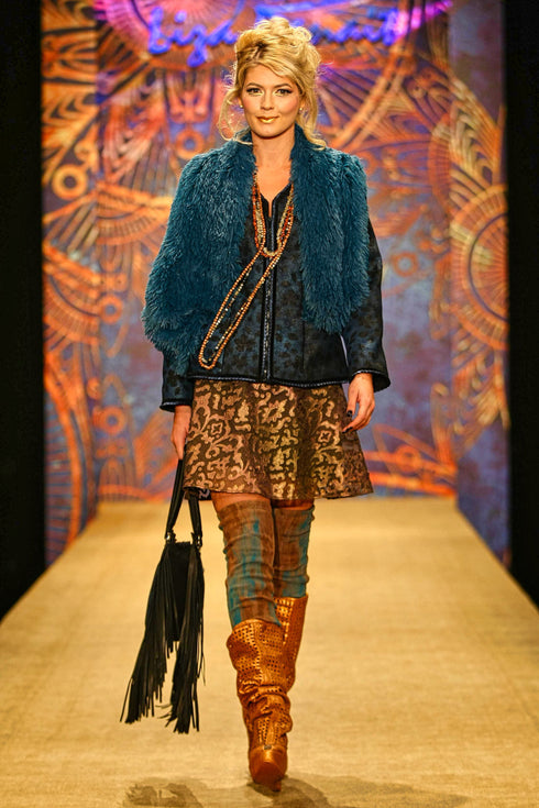 Jacheta piele pictata manual 2241